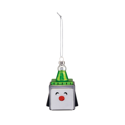 Alessi Cubik Penguin Christmas bauble