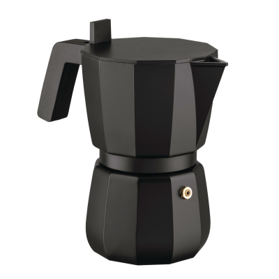 Alessi Moka Black coffee maker for 6 cups
