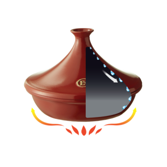  Tagine dish Emile Henry 3l black - 4