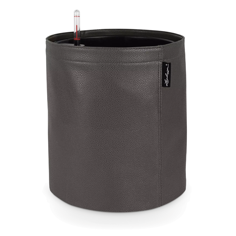 Lechuza Trendcover Leather flowerpot VEGE 32 anthracite