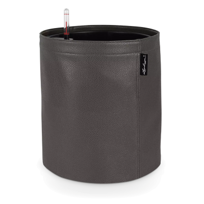 Lechuza Trendcover Leather flowerpot VEGE 32 anthracite