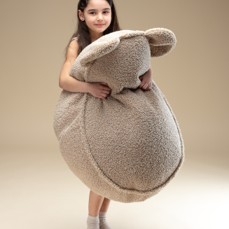  Wigiwama Bear Teddy Biscuit Children's Pouf - 3