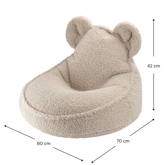 Wigiwama Bear Teddy Biscuit Children's Pouf - 2