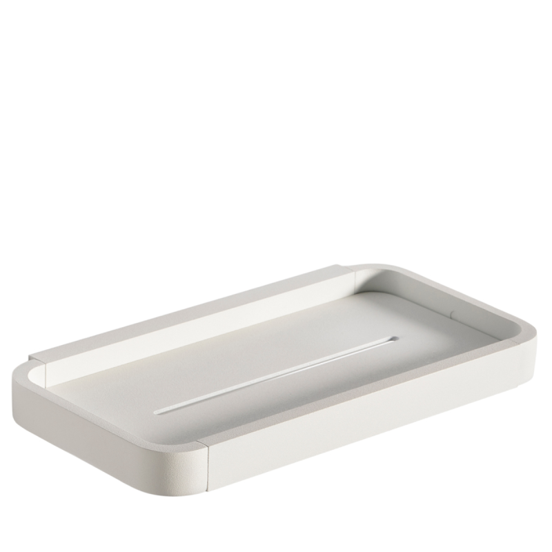 Zone Denmark Rim White Shower Shelf 22cm