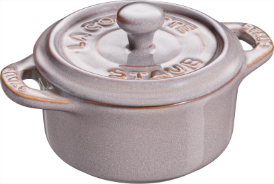  Staub Mini Cocotte Round - 200 ml, Antique Gray