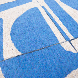  Round Louis de Poortere Craft Papercut campanula rug - 4