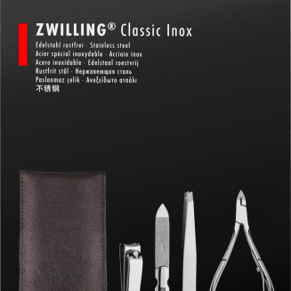  Zwilling Twinox manicure set - taupe, leather case, 4 pieces - Taupe - 2