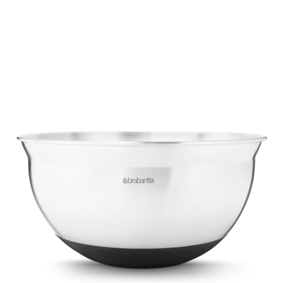  Brabantia kitchen bowl, matt steel, 1.6l, black