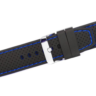 Pasek silikonowy CZARNO-GRANATOWY U17-20-4 - 3