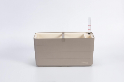 PLASTIA BERBERIS Donica samonawadniająca prostokątna 40x20 cm jasnoszary