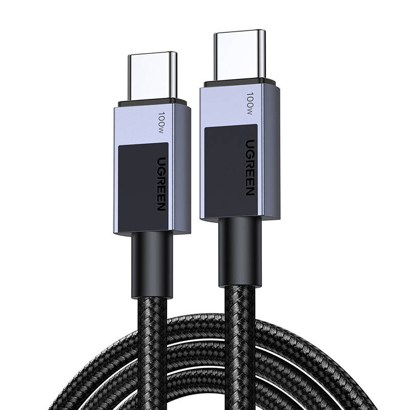 Kabel UGREEN L512 USB-C-USB-C 0.5m 100W 5A (czarny)