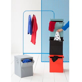  Brabantia modular laundry basket, dark gray, 35l - 4