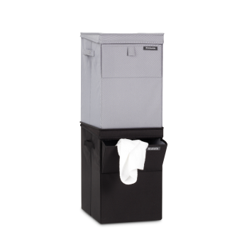  Brabantia modular laundry basket, dark gray, 35l - 3