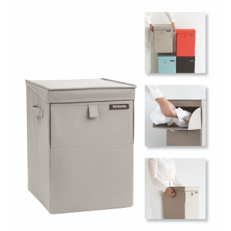  Brabantia modular laundry basket, dark gray, 35l - 5