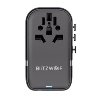 Adapter Podróżny 5w1 Blitzwolf BW-TA2 2xUSB PD + 2xC QC + C GaN 100W - 3