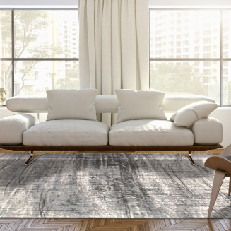  Louis de Poortere Mad Men Griff jersey stone round rug - 7