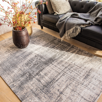  Louis de Poortere Mad Men Griff jersey stone round rug - 4