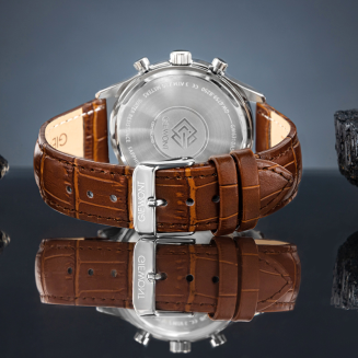 Zegarek Męski Giewont Chronograph Sapphire Brązowo Niebieski GW6310-A5 - 6