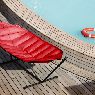  Fatboy Headdemock Superb Deluxe Red hammock with black stand - 9