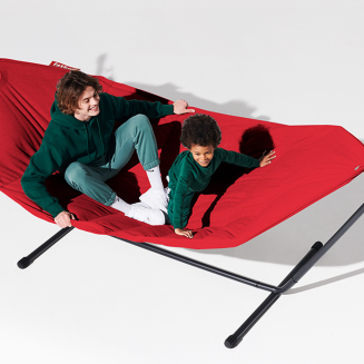  Fatboy Headdemock Superb Deluxe Red hammock with black stand - 8