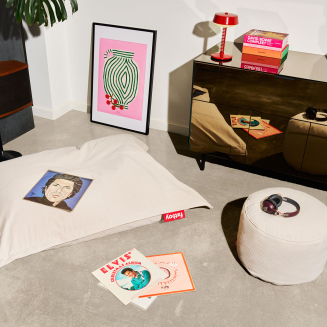 Pufa Fatboy Point Canvas Cool Grey ⌀50x35 cm - 7