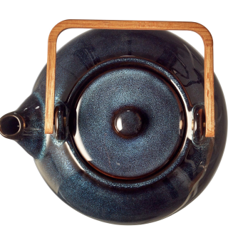  Stoneware jug with strainer Bitz Dark blue 1.2l - 4