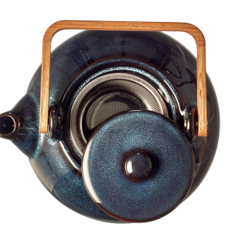  Stoneware jug with strainer Bitz Dark blue 1.2l - 5
