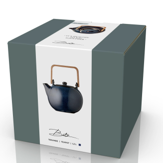  Stoneware jug with strainer Bitz Dark blue 1.2l - 7