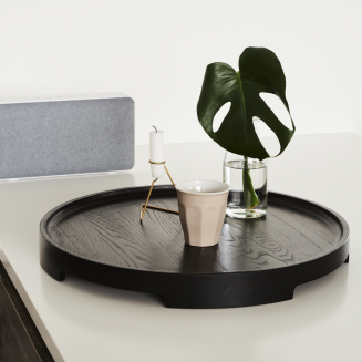  SACKit Serving Tray dark stained ash pouf - 6