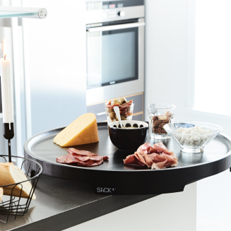  SACKit Serving Tray dark stained ash pouf - 4