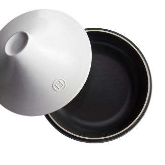  Tagine dish Emile Henry Delight 2l black and white induction - 2