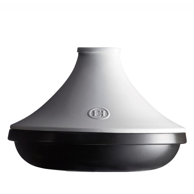  Tagine dish Emile Henry Delight 2l black and white induction