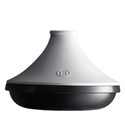  Tagine dish Emile Henry Delight 2l black and white induction