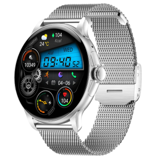 Smartwatch Damski Rubicon RNCF35 SILVER Bransoleta + Pasek - 2