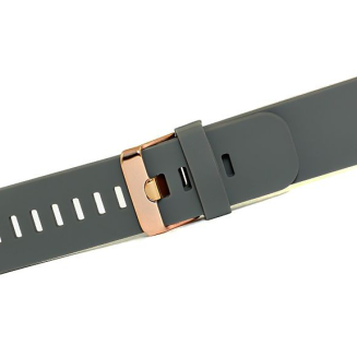 Pasek silikonowy SZARY-RÓŻOWE ZŁOTO U15-22-1 - 3