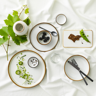 Gastro Bitz Gray Cream plate 21 cm - 3