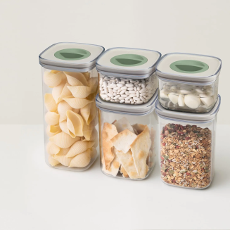 BergHOFF | Leo Zestaw 5 pojemników na żywność Smart Seal (2 x 0.4l + 2 x 1.0l + 1 x 1.6l) - 5