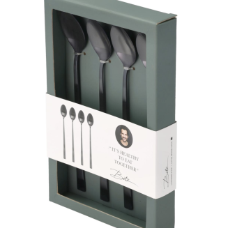 Set of 4 Bitz Steel latte spoons - 2