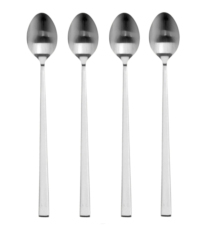 Set of 4 Bitz Steel latte spoons