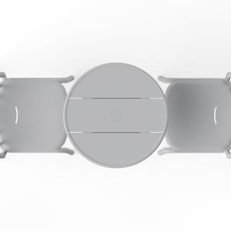 Stolik ogrodowy Fatboy Fred's Round Bistro Table Light Grey - 4