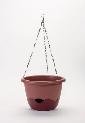 PLASTIA MARETA Donica samonawadniająca okrągła 30 cm różowy