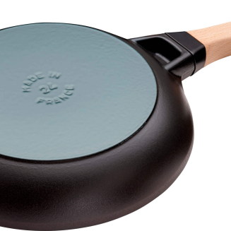  Staub cast iron frying pan with wooden handle - 24 cm - 3