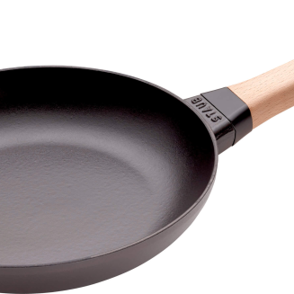  Staub cast iron frying pan with wooden handle - 24 cm - 2