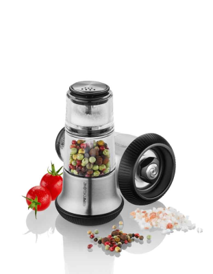  Gefu X-PLOSION® pepper mill with salt shaker, silver