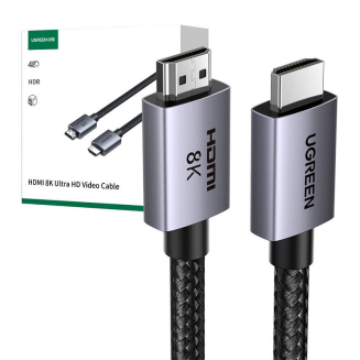 Kabel HDMI 2.1 male to male UGREEN HD171, 1m (czarny) - 2