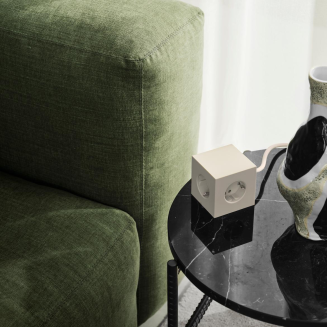 Listwa zasilająca Avolt Square 1 z podwójnym USB-C 30 W i magnetyczną podstawą 1.8 m beżowa - 5