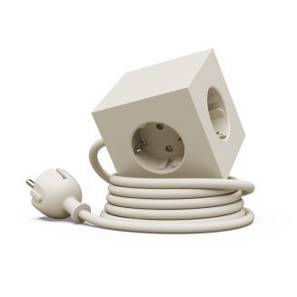 Listwa zasilająca Avolt Square 1 z podwójnym USB-C 30 W i magnetyczną podstawą 1.8 m beżowa - 2