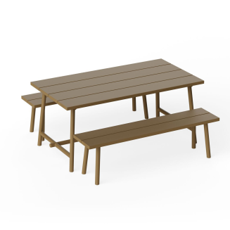 Stół ogrodowy Fatboy Fred's Table Medium Mochaccino 170x90x76 cm - 11