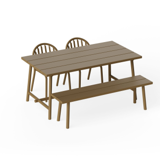 Stół ogrodowy Fatboy Fred's Table Medium Mochaccino 170x90x76 cm - 10