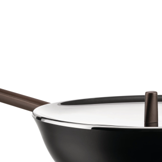 Alessi Edo deep frying pan, black, 28 cm - 2